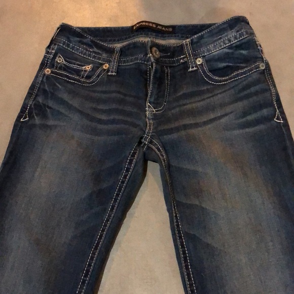 Express Stella Low Rise Boot Cut Jeans - Picture 3 of 13